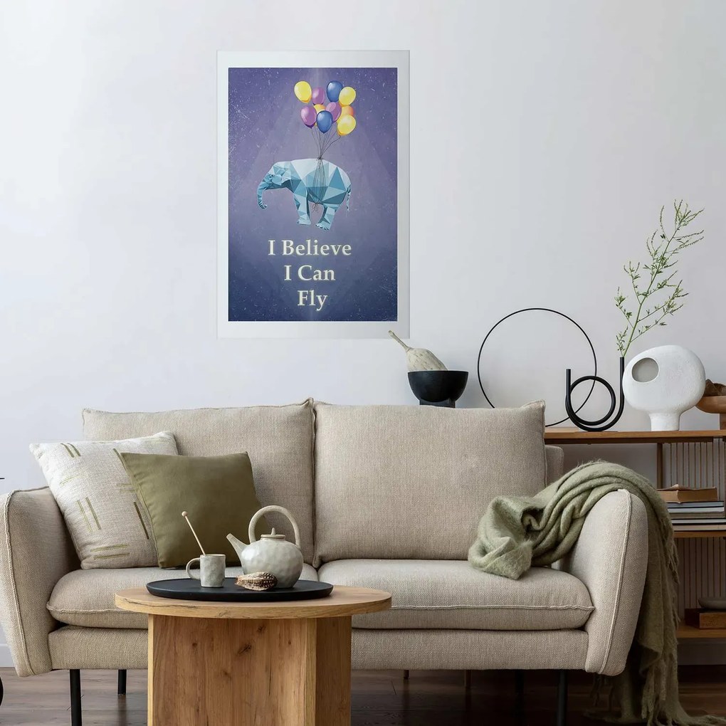 Plakat Latający słoń 40x60 cm bez ramy z marginesem ARTGEIST B