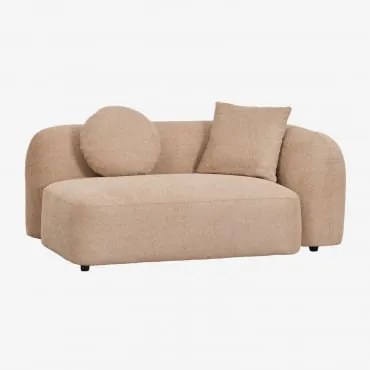 Moduł Narożny Prawy 2-osobowy Do Sofy Modułowej Z Tkaniny Chenille Coco Szenila Gruba Brąz Latte - Sklum