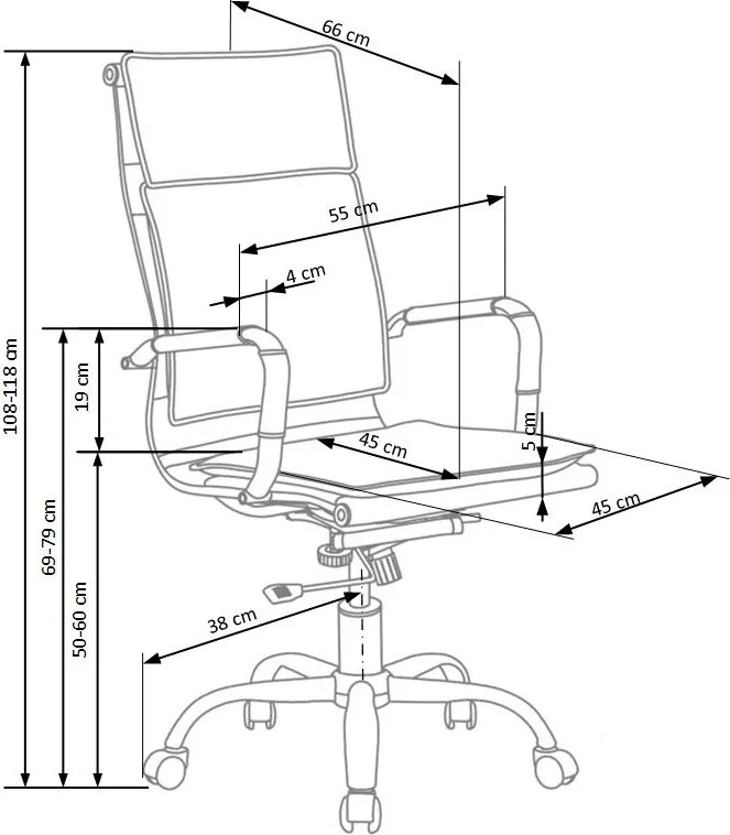 Nowoczesny czarny fotel biurowy Mantus