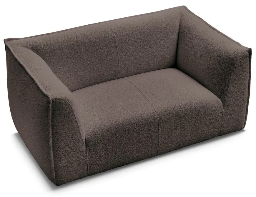 Brązowa sofa z materiału bouclé 170 cm Giorgia – Bobochic Paris