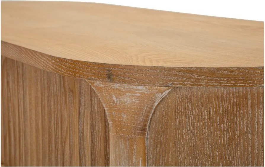 Konsola z litego drewna jodłowego w naturalnym kolorze 40x110 cm Gothenburg – Mauro Ferretti