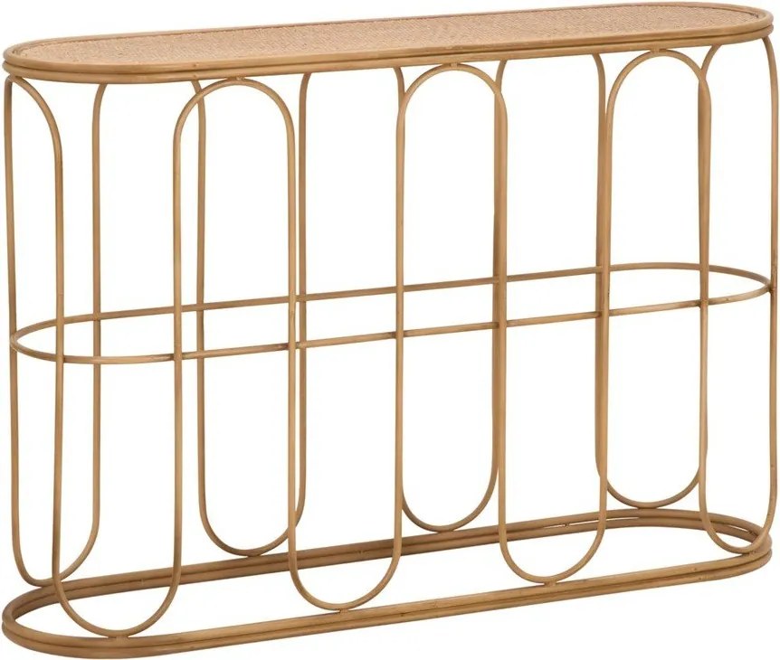 Rattanowa konsola w naturalnym kolorze 32x110 cm Samui – Mauro Ferretti