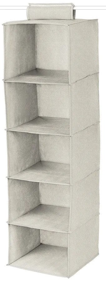 Wiszący tekstylny organizer do szafy Nancy – Compactor