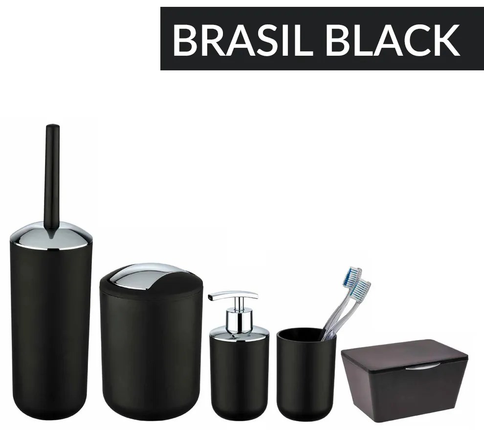 Kosz na śmieci BRASIL BLACK - 2 l, WENKO