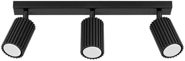 Loftowa czarna lampa sufitowa - D307-Melson
