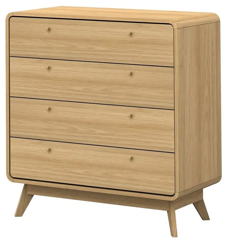 Wysoka komoda z drewna sosnowego w naturalnym kolorze 80x88 cm Cassie – Støraa