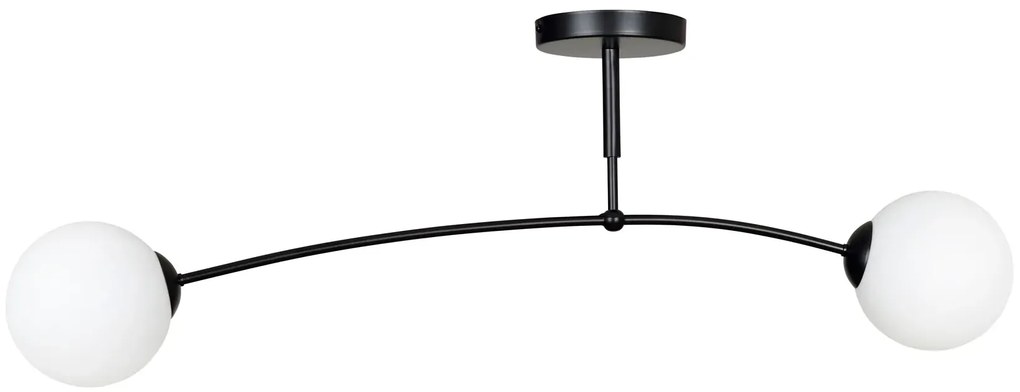 Czarna lampa sufitowa z kloszami D070 Z6-K69