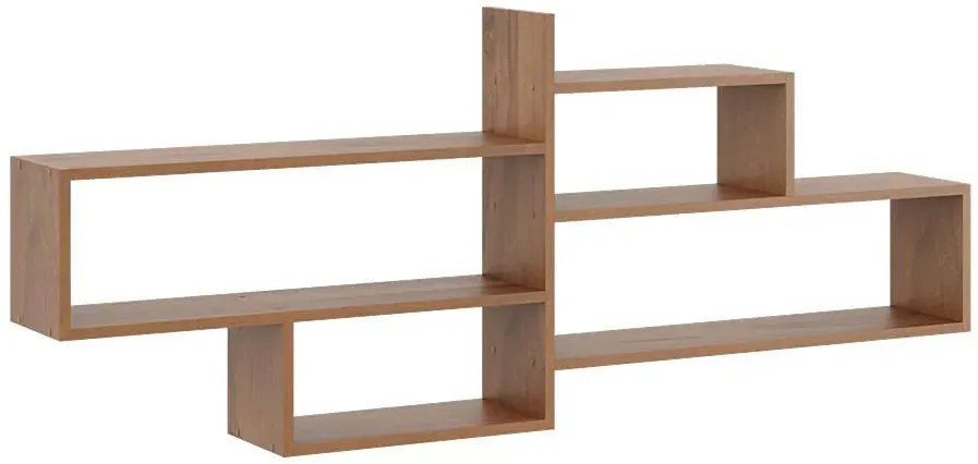 Minimalistyczna półka ścienna w kolorze orzecha - Okri