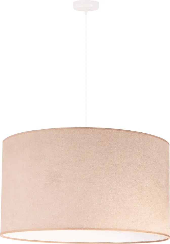 Żyrandol z abażurem w kolorze kremowym Bristol