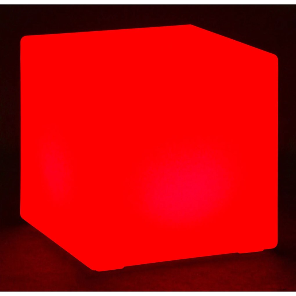 Podświetlany stołek/taboret LED, 60x60x60 cm
