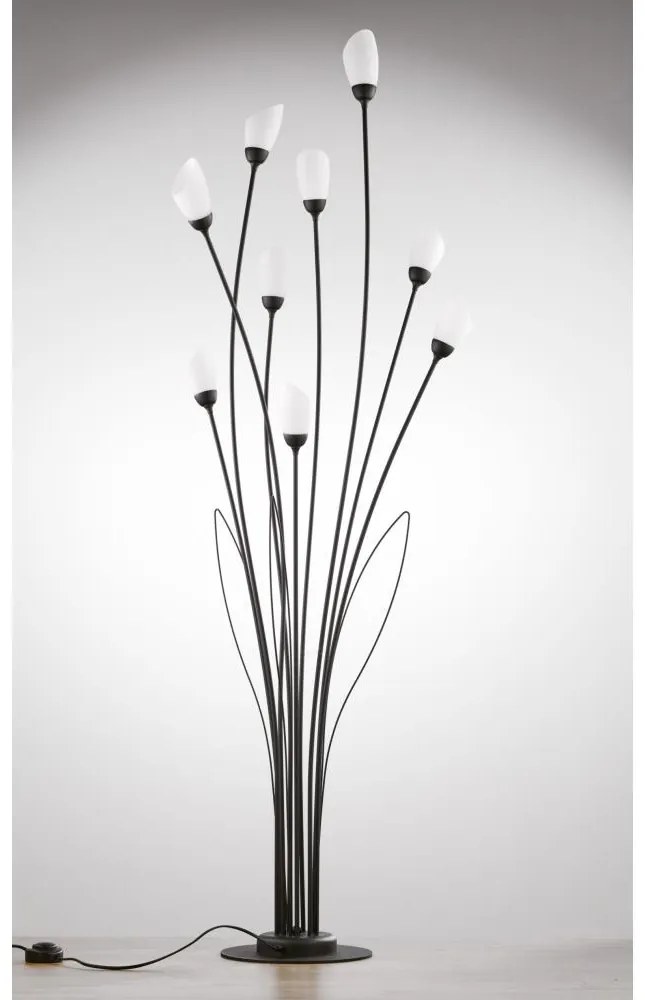 Jupiter 2058 - Lampa stojąca GLORIOSA 9xG9/14W/230V czarna