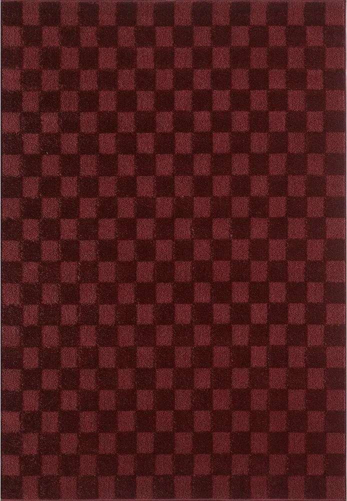 Bordowy dywan 120x170 cm Mosaic – ESTE