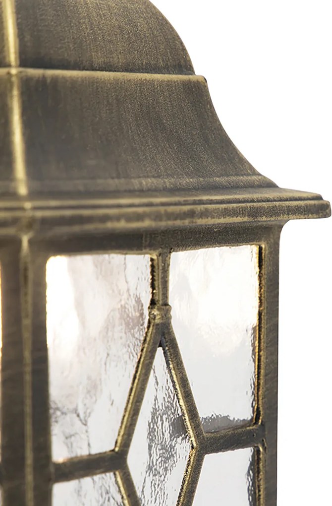 Zestaw 2 romantycznych lamp ściennych zewnętrznych brązowych - London