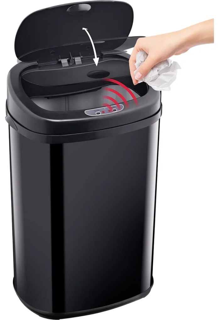 Lamart LT8111 Kosz bezdotykowy Sensor 30 l, czarny, 30 l