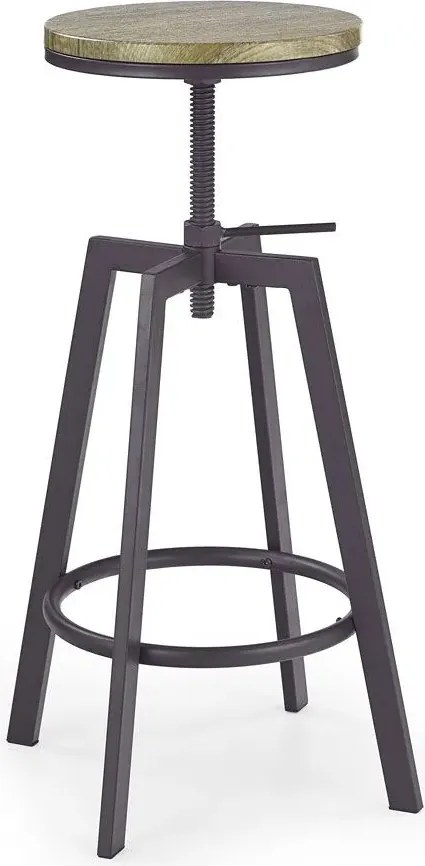 Okrągły industrialny hoker barowy coffee F1-R73