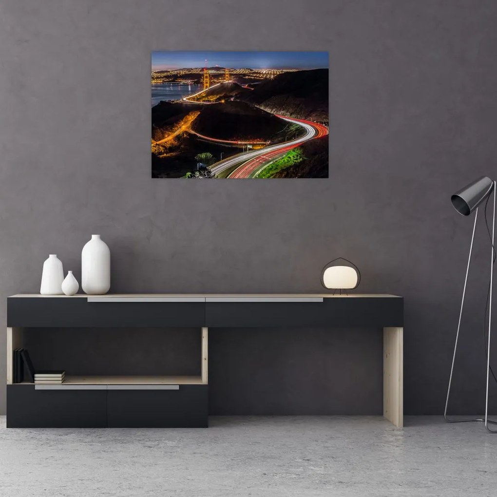 Obraz na szkle - Golden Gate Bridge (70x50 cm)