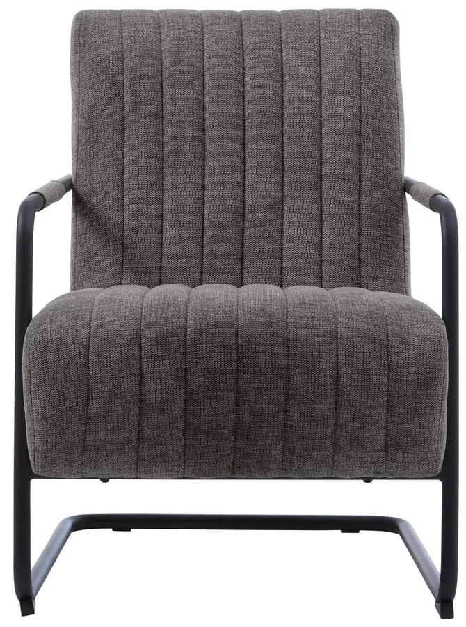 Ciemnoszary fotel Trout – Unique Furniture