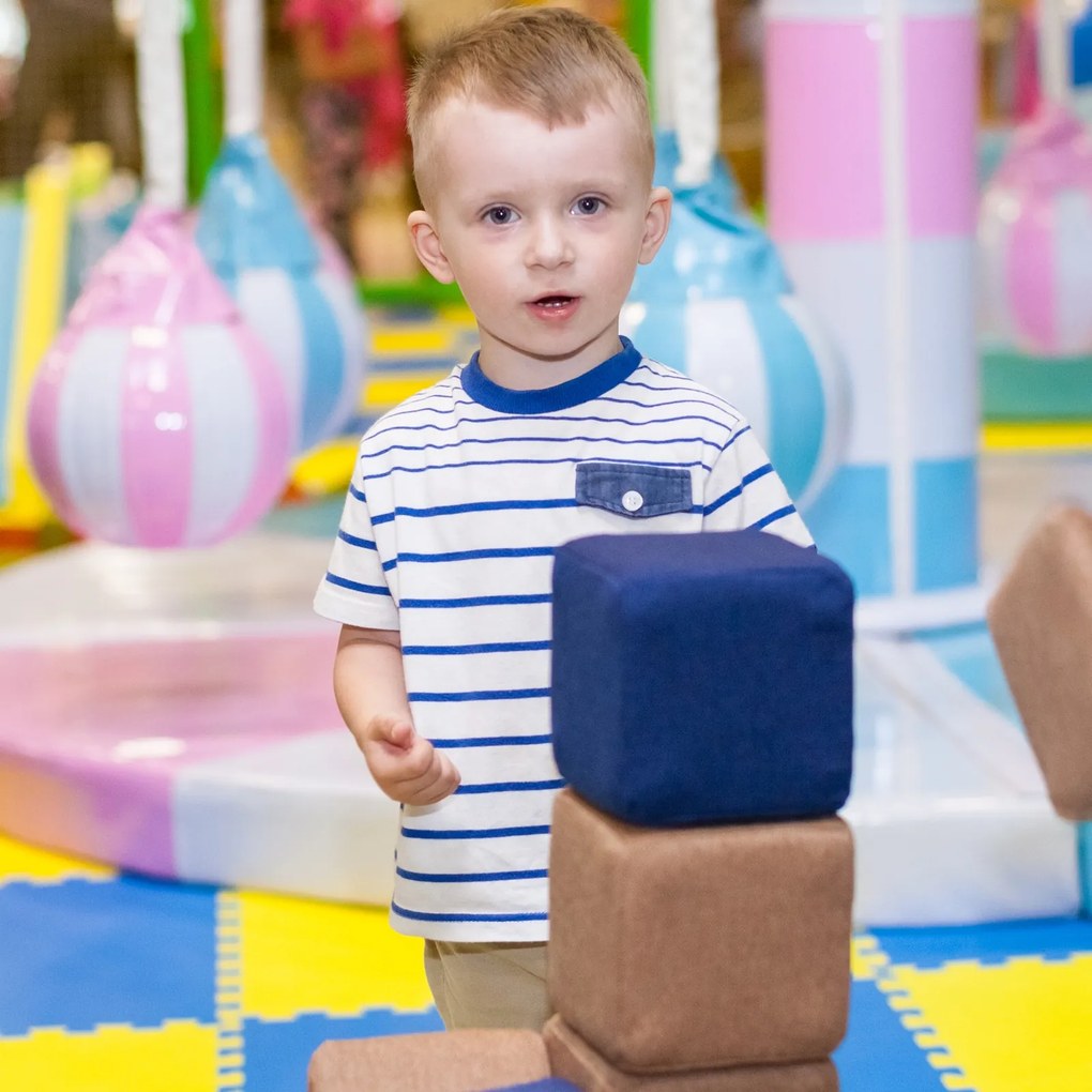 Zestaw klocków magnetycznych do przedszkola JollyHeap Mini - 24 elementy