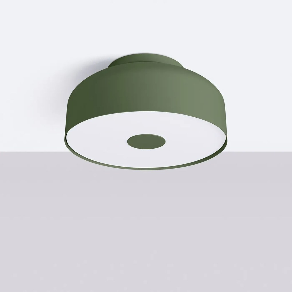 Plafon OMIQ zielony oliwkowy mat SOLLUX  LIGHTING