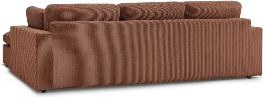 Pomarańczowy sztruksowy narożnik Belair – Bobochic Paris