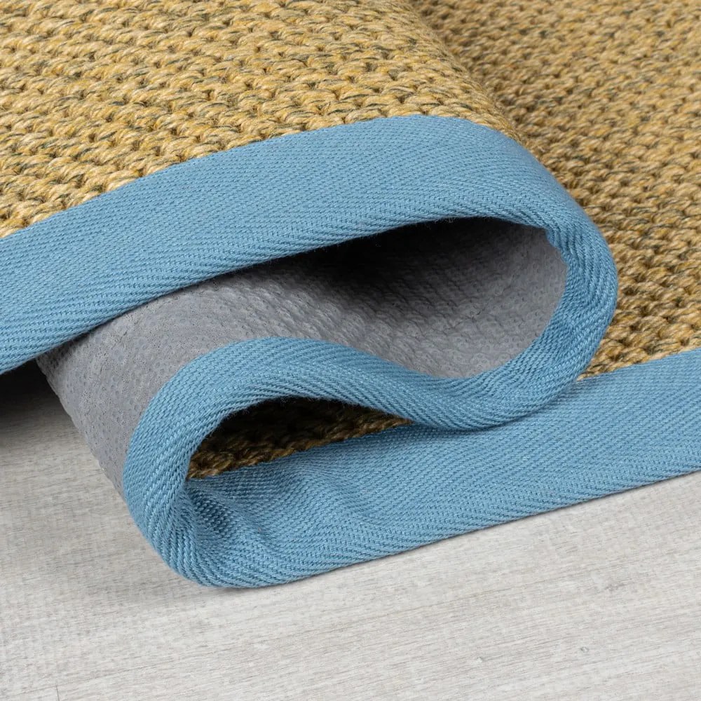 Jasnoniebiesko-jasnobrązowy dywan odpowiedni na zewnątrz 120x170 cm Sisal Look – Flair Rugs