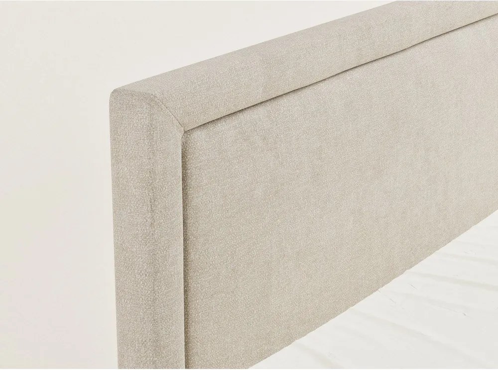 Beżowe łóżko kontynentalne ze schowkiem 180x200 cm Fresco – Maison de Rêve