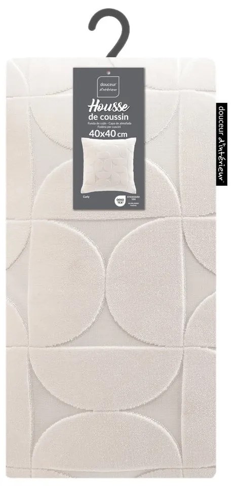 Aksamitna poszewka na poduszkę 40x40 cm Curly – douceur d'intérieur