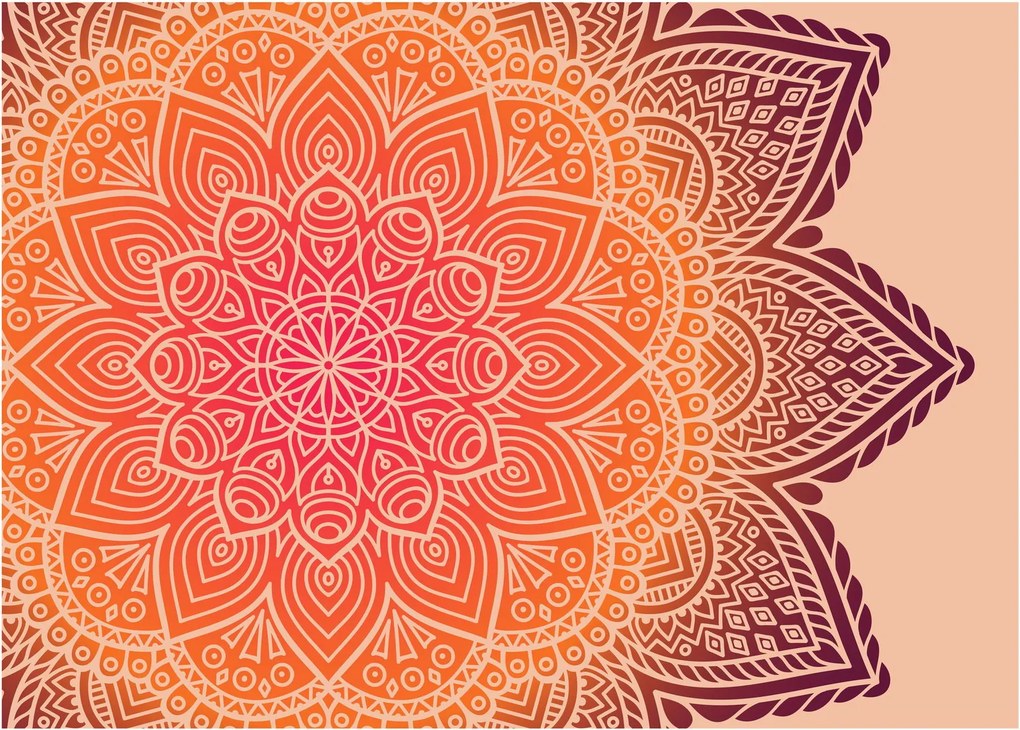 Obraz na szkle - Mandala sztuka (70x50 cm)