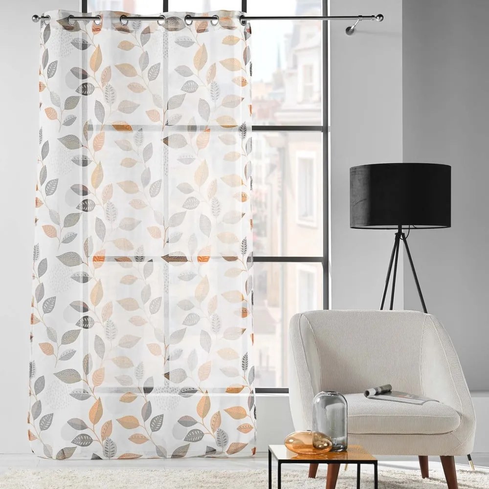 Biała firanka z woalu 140x280 cm Vahine – douceur d'intérieur