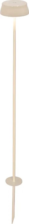 Lampa podłogowa Zafferano SISTER LIGHT Picchetto Wi-Fi Smart w kolorze kości słoniowej, akumulatorowa i ściemnialna