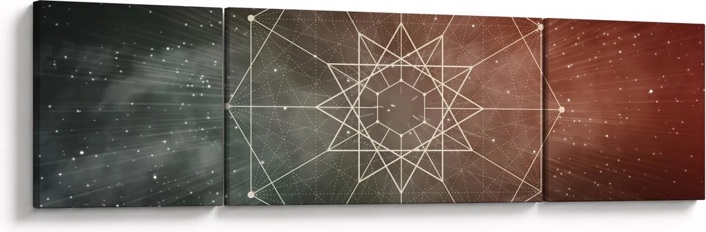 Obraz - Kosmiczny Dodekagram (170x50 cm)