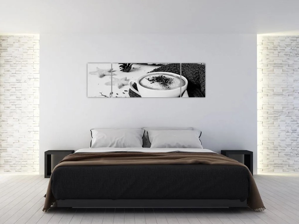 Obraz - Zimowe cappuccino (170x50 cm)