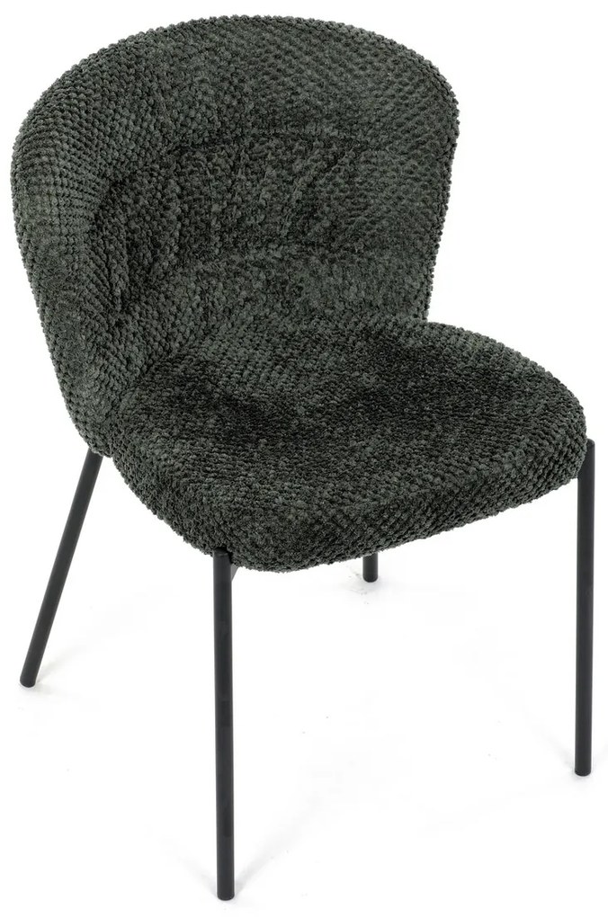 Zestaw krzeseł do jadalni Bouclé CT-W1077 GRN2, 4szt.
