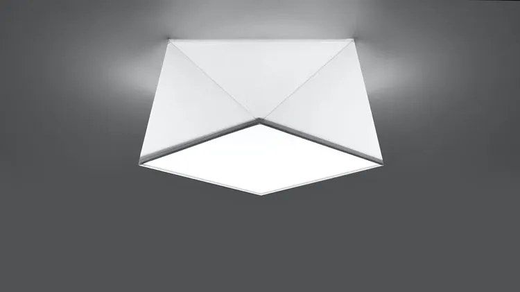 Biały geometryczny plafon - EX589 W3-D47