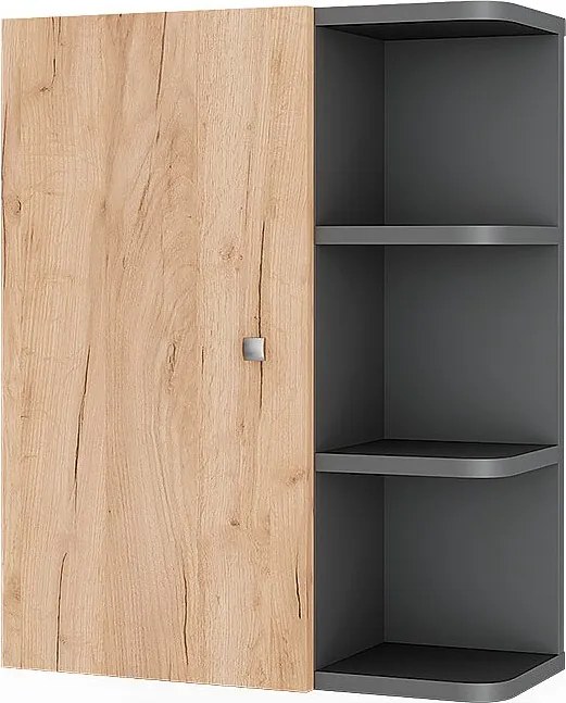 Szafa naścienna antracyt/złoty dąb 47.2x20.8x59.2 fynn