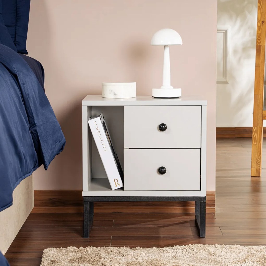 Stolik nocny Glimmer Grey