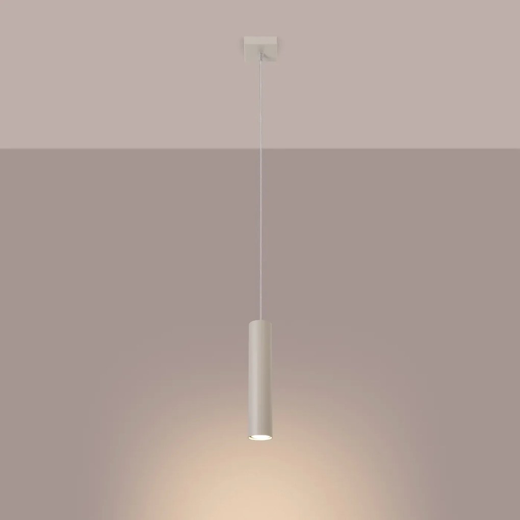 Lampa wisząca LAGOS 1 beżowa SOLLUX LIGHTING