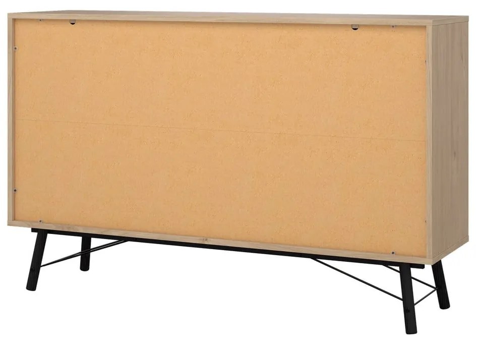 Niska komoda w dekorze dębu 153x95 cm Ry – Tvilum