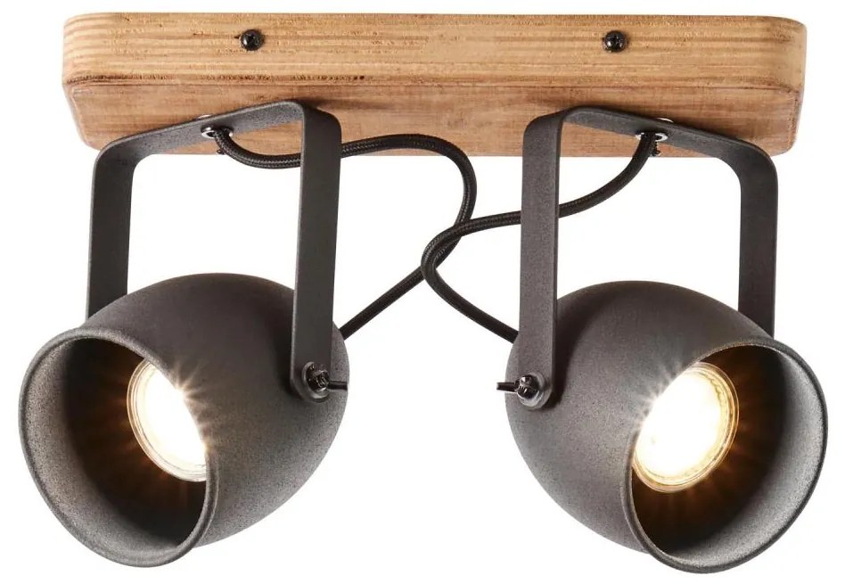 Brilliant - Oprawa punktowa CROWTON 2xGU10/6W/230V sosna