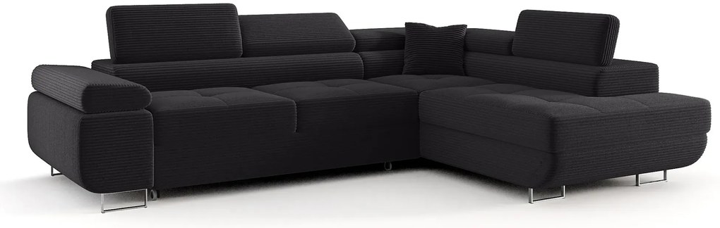 Grafitowy narożnik rozkładany z pojemnikiem R5-E75