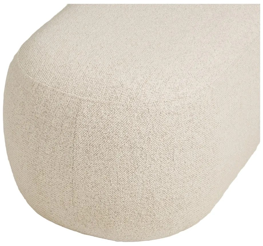 Beżowa ławka z materiału bouclé Blossomville – House Nordic