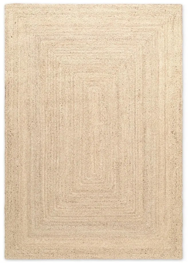 Dywan z juty dwustronny/tkany ręcznie w jasnym naturalnym kolorze 60x90 cm Juno – Hanse Home