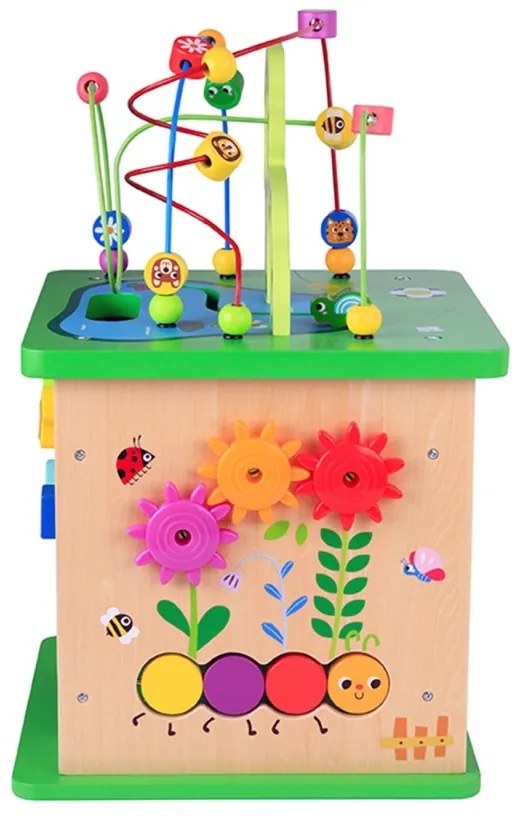 Tooky toy kostka edukacyjna sorter labirynt przeplatanka zwierzątka