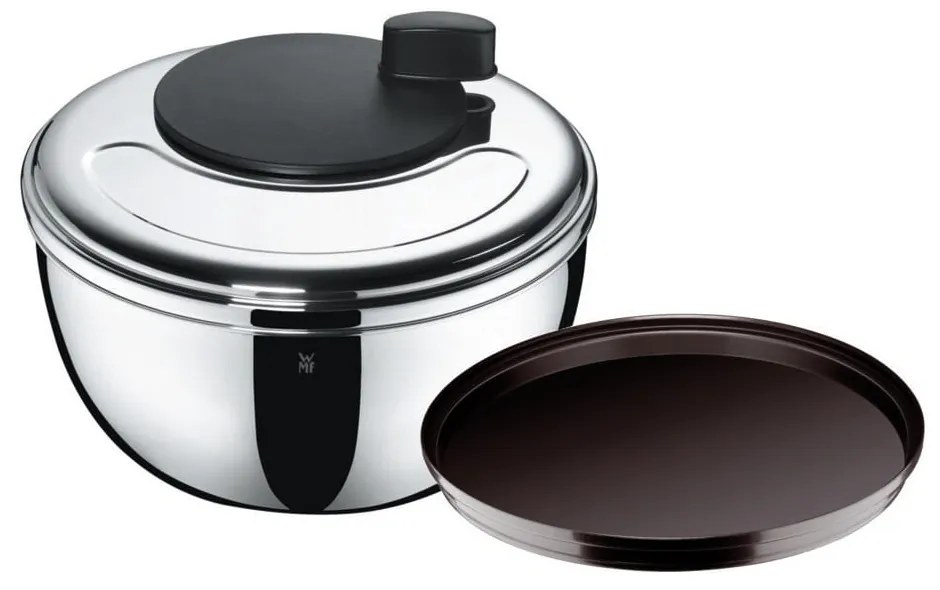 Wirówka do sałaty ze stali nierdzewnej Cromargan® WMF, wys. 16 cm