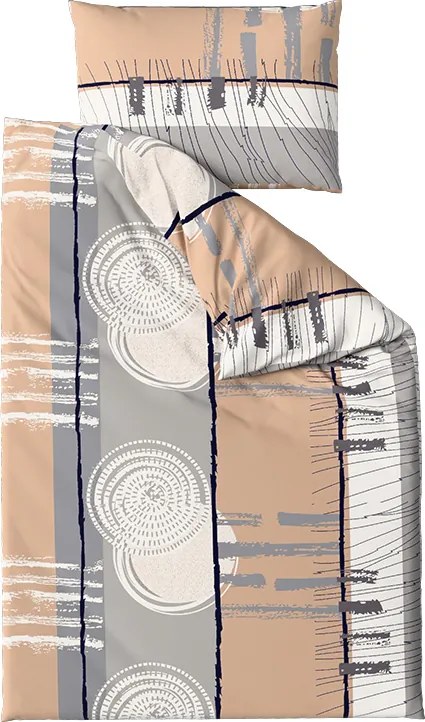 PrzytulneMieszkanie.pl PrzytulneMieszkanie.pl Bawełniana pościel PINIA szara Rozmiar pościeli: 70 x 90 cm | 140 x 220 cm