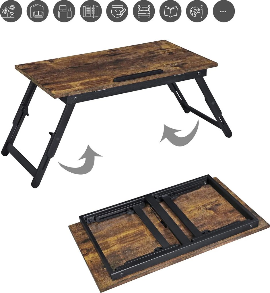 Składany stolik pod laptopa Salto 104 z pochylanym blatem