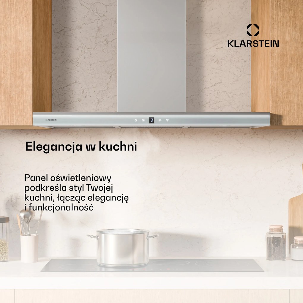 Klarstein Auriana okap kuchenny, 90 cm