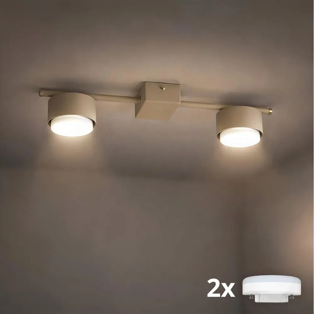 Brilagi - Oprawa punktowa LED MONO 2xGX53/13W/230V beżowa