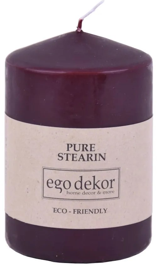 Bordowa świeczka Eco candles by Ego dekor Top, 25 h
