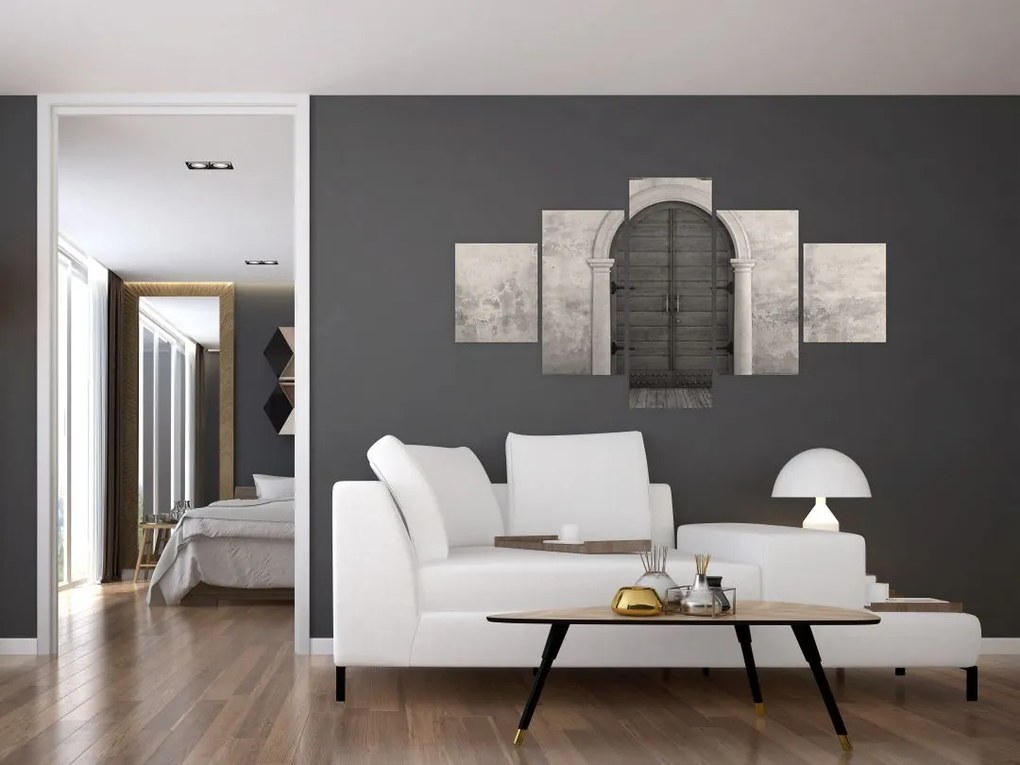 Obraz - Tajemnicze drzwi (125x70 cm)